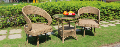 Royal Design Outdoor Wicker Coffee Set No Assembly Required