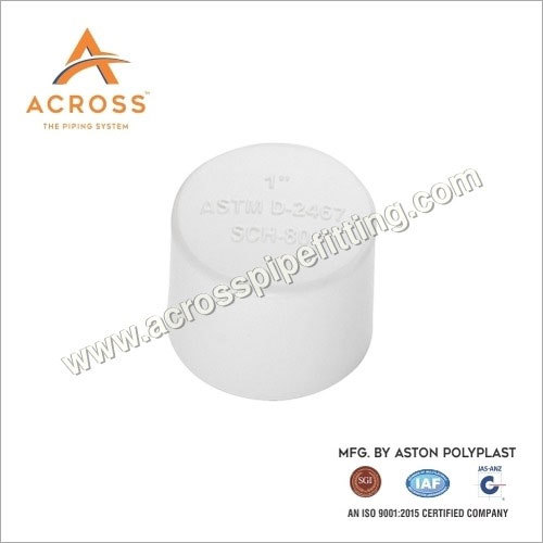 White Upvc End Cap