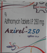 AZITHROMYCIN 250 MG TABLETS