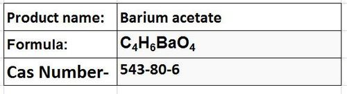 Barium Acetate