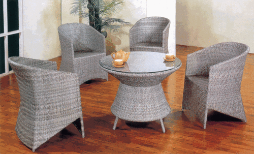 Relaxo Style Wicker Outdoor Coffee Set No Assembly Required