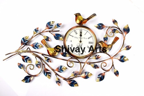 Metal Handcrafted Beautiful Tree Wall Clock / Wall Hanging