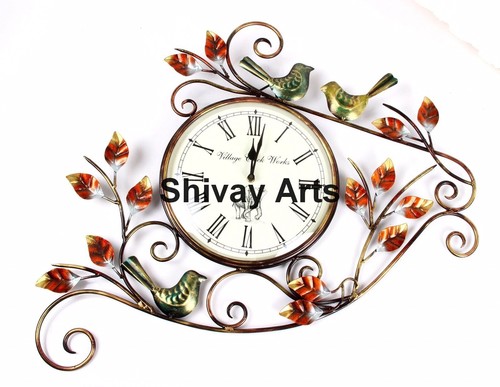 Metal Handcrafted Beautiful Tree Wall Clock / Wall Hanging