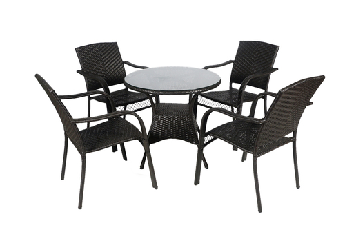 Cobra Style Wicker Outdoor Coffee Set