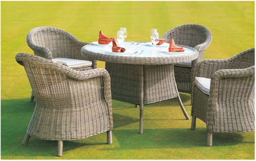 Wicker Coffee 4+1 Sets