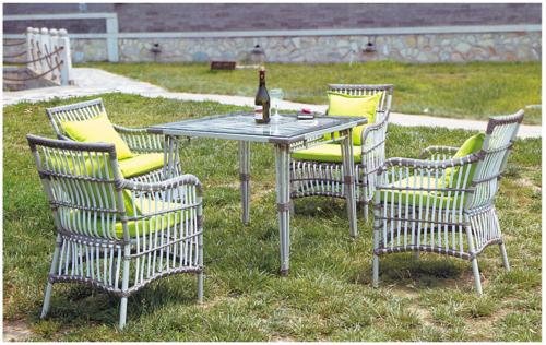 Wicker Outdoor Coffee Set