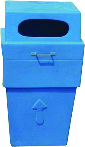 Post Office Fiber Big Dustbin