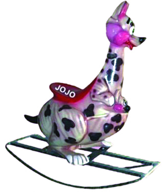 Kangaroo Big Fiber Rocker with Iron Frame