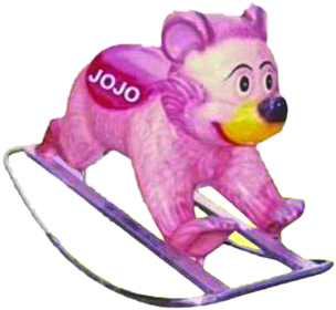Polo Bear Big Fiber Rocker with Iron Frame