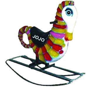 Sea Horse Big Fiber Rocker with Iron Frame