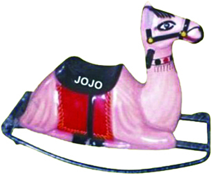 Camel Big Fiber Rocker with Iron Frame