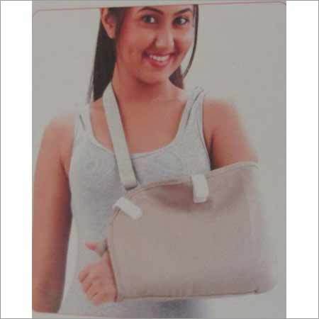 Arm Pouch - PU Bonded Fabric, Adjustable Size, Off-White | Support, Immobilization, Breathable, Lightweight, Sleek Design