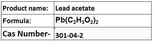 Lead Acetate