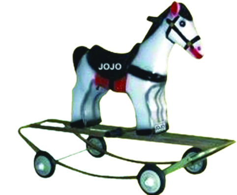 Horse Small Rider & Rocker with Iron Frame