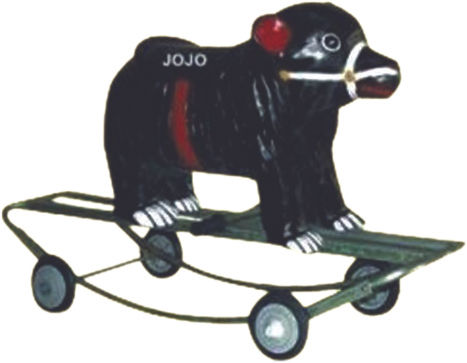 Bear Small Rider & Rocker With Iron Frame Length: 1-2 Foot (Ft)