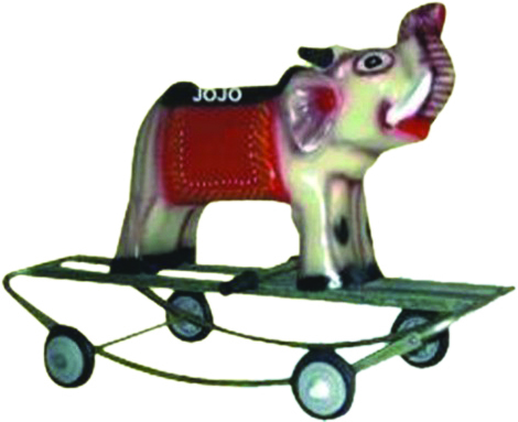 Elephant Small Rider & Rocker with Iron Frame