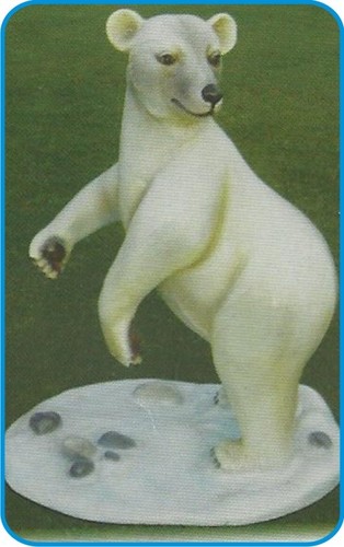 Standing Polo Bear Fiber Animal Figure