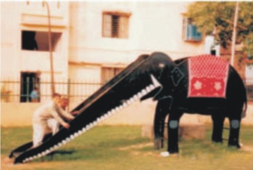 Elephant Fiber Animal Slide