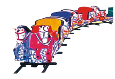 Horse Train- 12 Children, Boggy-3 Nos., Track Dia 20”