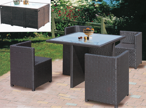 Wicker Coffee Set - MS Powder Coated & Aluminium Frame, 44x46x37x74 cms Chair, 60x60x56 cms Table, Customizable Colors & Sizes, 2-5 Year Warranty, High Quality Acrylic Cushions, Modern Design, No Assembly Required