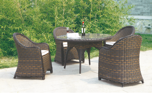 Tough Style Outdoor Wicker Coffee Set