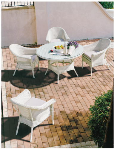 Comfy Style Outdoor Wicker Coffee Set - MS Powder Coated or Aluminium Frame, 44x46x37x74 cm Chair & 60x60x56 cm Table, Customizable Colors & High-Quality Acrylic Cushions | Suitable for Garden, Resort, Beach & Pool Use, No Assembly Required