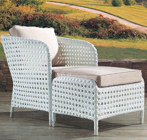 Milky Style Wicker 2 Piece Day Lounger No Assembly Required