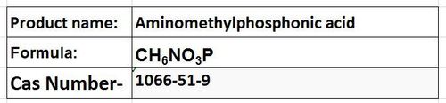 Aminomethylphosphonic Acid - White Crystalline Powder, CAS 1066-51-9 | Low Toxicity, Weak Acid, Glyphosate Byproduct, 99% Purity