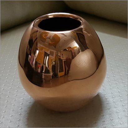 Brass candle vase