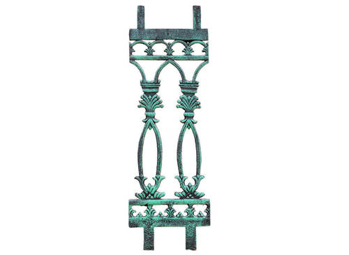 Green Wrought Iron Balcony Railing