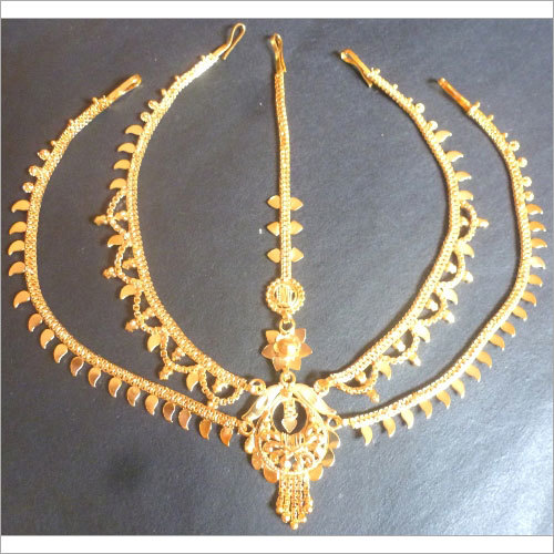 22K Gold Plated Fashion Copper Tikka Set