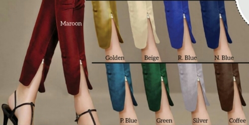 Colored Tulip Pants