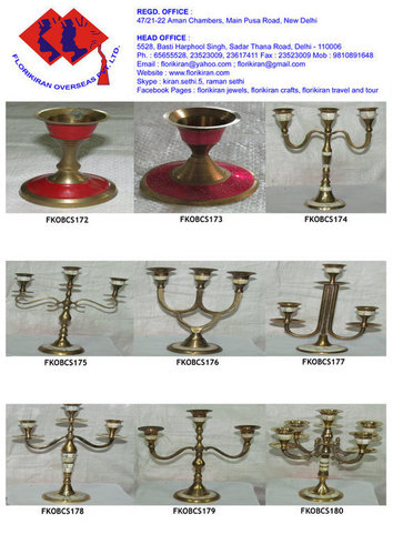 Aluminium Brass Candle Stand