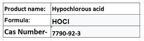 Hypochlorous Acid