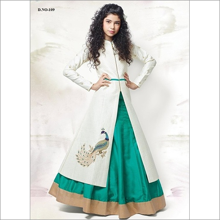 Girls Party Wear - Heavy Cotton, Free Size, Embroidery Work | Trendy Western Style for Ages 5 to 12