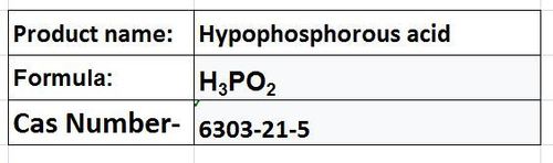 Hypophosphorous Acid
