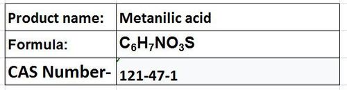Metanilic Acid - White Powder, CAS 121-47-1 | Slightly Soluble, Isomer of Sulfanilic Acid, 99% Purity
