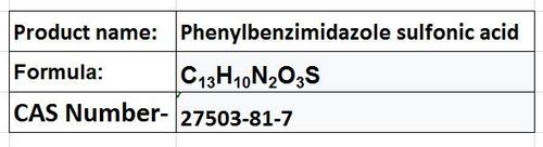 Phenylbenzimidazole Sulfonic Acid - White Powder CAS 27503-81-7 | UVB Protection Water Soluble Minimal UVA