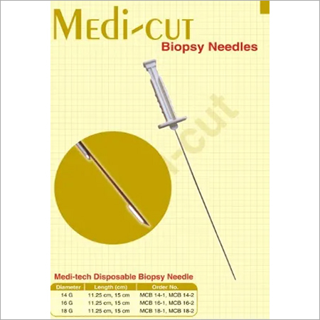 TruCut Biopsy Needle - Stainless Steel Available in 14G 16G 18G | Disposable Single Use