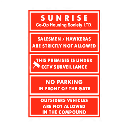 Society Signs Boards