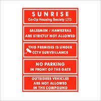 Society Signs Boards