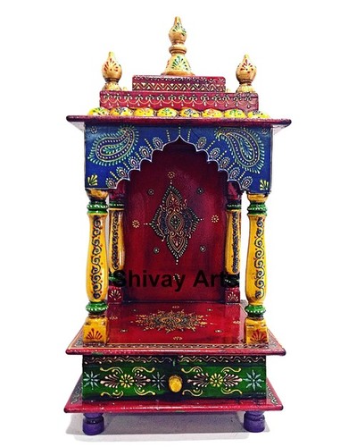 Wooden Temple Mandir Pooja Ghar Madapam Mandap For Worship