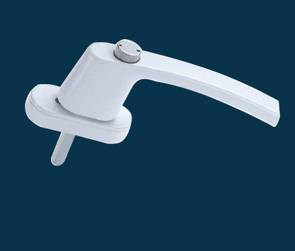 White Upvc Sliding Window Handle With Button