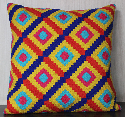 Multi Colour Cotton Cushion Cover