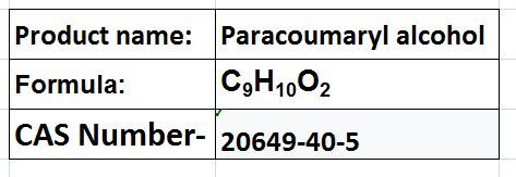 Paracoumaryl Alcohol - White Crystals, CâHââOâ, Water Soluble | Dietary Antioxidant, Phytochemical, Monolignol, 99% Purity