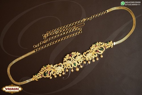 Golden Women Trendy Fancy Belt