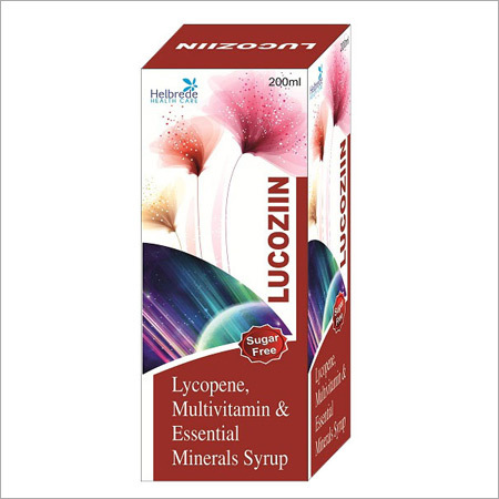 Lucoziin Syrup - Lycopene Multivitamin & Essential Minerals, Red Color, 200ml | Boosts Immunity, Improves Stamina, Reduces Weakness