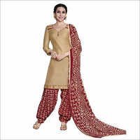 Cotton Salwar Suit - Cotton Fabric Top 2.20 Mtr, Multi-color Bottom 2.40 Mtr, Chiffon Dupatta 2 Mtr | Traditional & Daily Wear, Full Sleeves, Printed Design