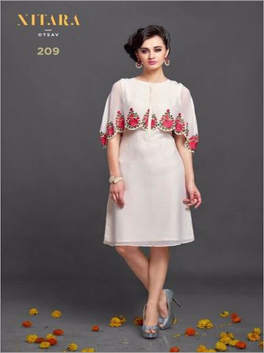 Chiffon Trendy Designer Kurti Online