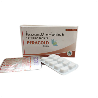 ANTICOLD Tablets - Paracetamol 325 mg, Phenylephrine HCL 5 mg, Cetirizine 5 mg | Relieves Nasal Congestion, Sinus Pain, and Allergic Symptoms for All Ages